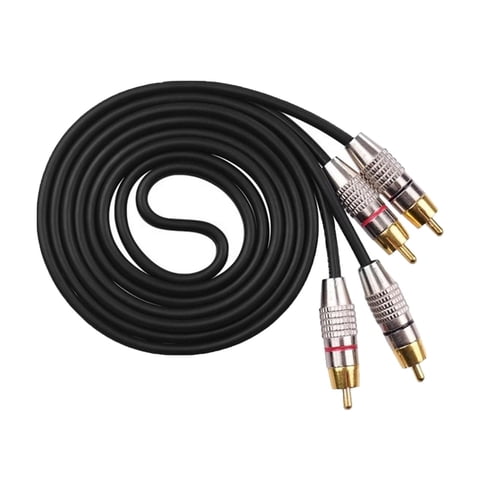 Bothyi - Cable Audio Estéreo 2Rca A 2Rca Multiusos Para Subwoofer Home Audio 2M