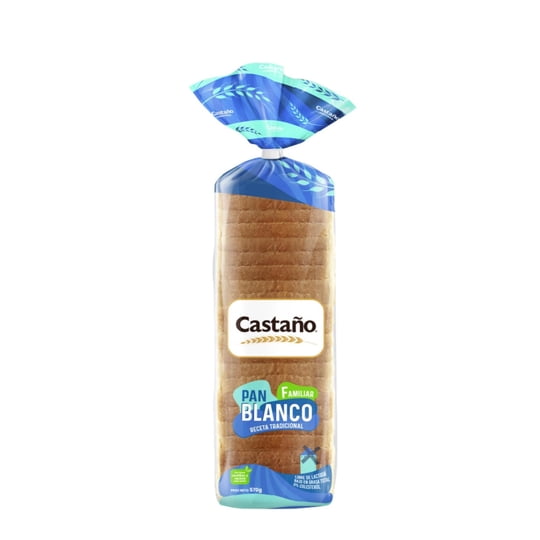 Pan De Molde Familiar Blanco 570 g Castaño
