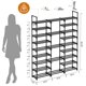 thumbnail image 5 of Organizador de almacenamiento para zapatos WOWLIVE de 9 niveles para 50-55 pares, 5 of 7