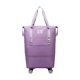 thumbnail image 2 of Bolsa De Lona Con Ruedas Para Ropa, Bolso De Mano Con Ruedas Para Exteriores, Deportes, Fitness, Color Morado, 2 of 5