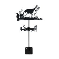 Magideal - Veleta De Metal Para Animales, Veleta Para Perros, Veleta Para Perros, Indicador De Dirección Del Viento Para Decoración De Puertas De Jardín Y Patio