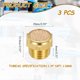 thumbnail image 2 of 3 piezas Silenciador de Escape Neumático, 1/4" NPT Macho Silenciador de Bronce Sinterizado, 2 of 6