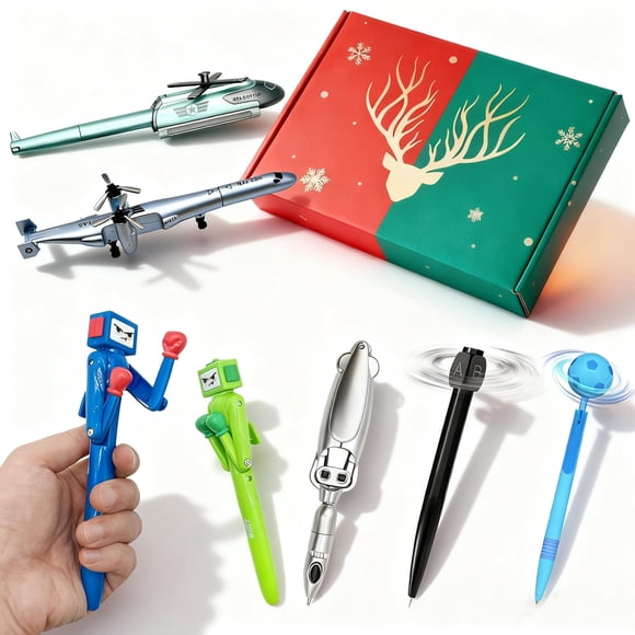 Set de plumas Ensclo para adolescentes, niños y chicos, 7 piezas divertidas y novedosas