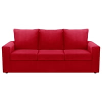 Bodevir - Sofa Kendy 3Cg Felpa 30 Rojo