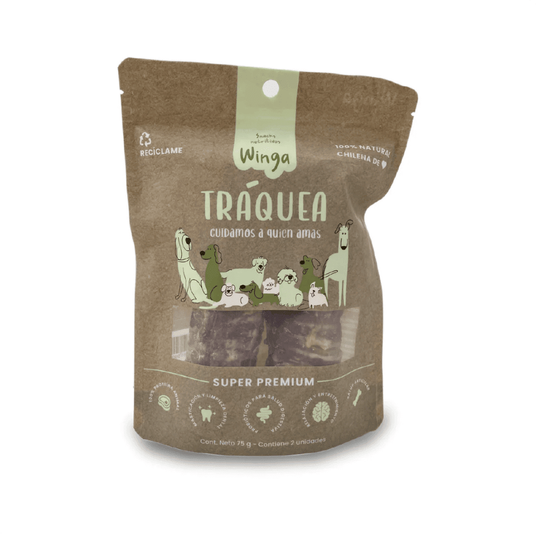 Snack Masticable Perros Tráquea 100 Grs. (2 Un) - Winga