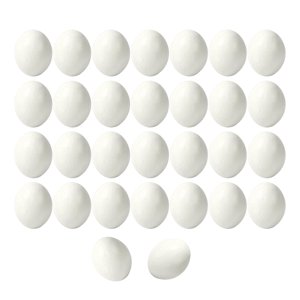 Magideal - Huevos De Pascua Diy, Huevos Realistas, Decoración De Fiesta, Manualidades, Suministros De Actividades, Regalo De Pascua, Decoración De Pascua, Huevos Blanco 30Cps