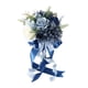 thumbnail image 4 of Bouquet nupcial, flor de rosa artificial, decoración del hogar, decoración falsa romántica para regalos de cumpleaños de la novia Acción de Gracias Estilo E, 4 of 5