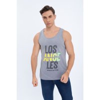 Likeshop - Polera Musculosa Hombre Sin Mangas Colores Los Angeles 7605