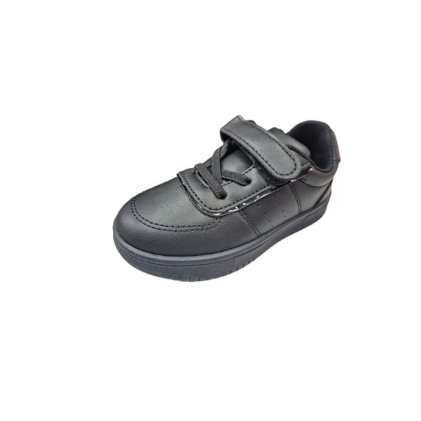 Zapatilla Escolar Negro Velcro