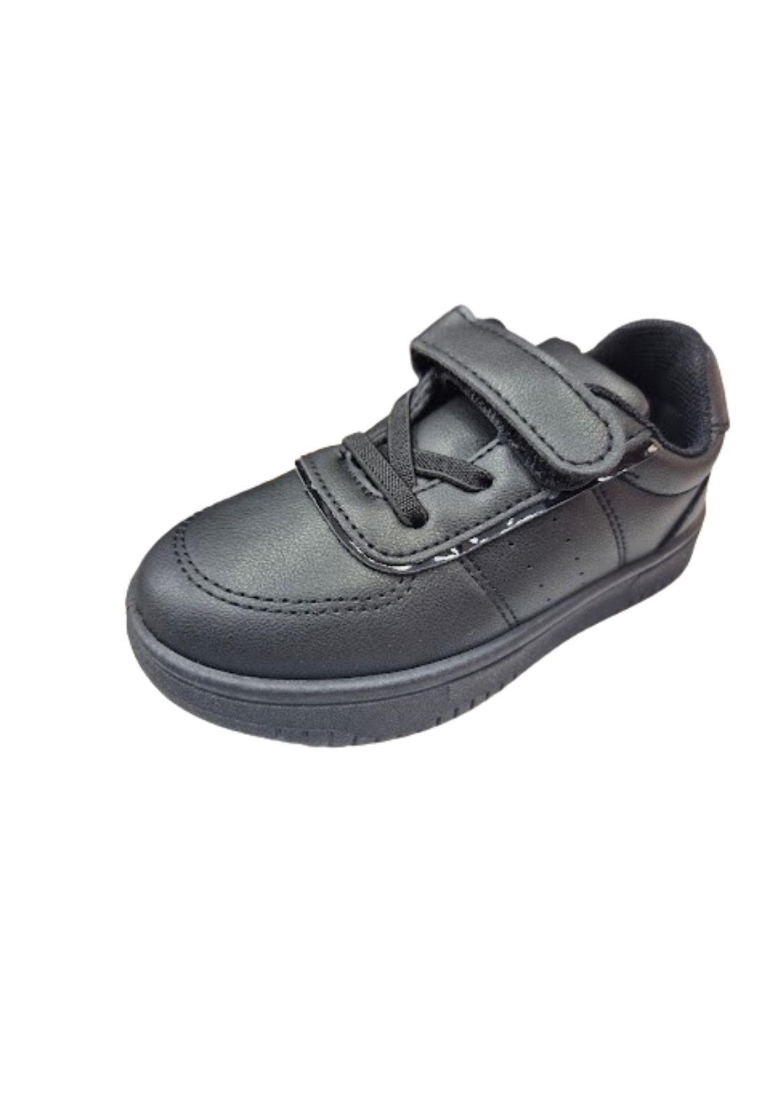 Vinnys Outlet - Zapatilla Escolar Negro Velcro