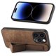 thumbnail image 1 of Funda Protectora con Correa para iPhone 14 Pro Resistente a Golpes Marrón, 1 of 6