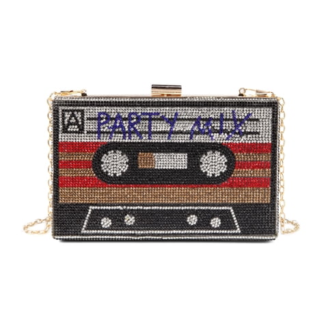 Renabro - Bandolera Diseño Retro Con Forma De Radio Color Rojo