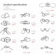 thumbnail image 3 of Set Rompecabezas Metalico 24 Piezas IQ Test con Bolsa, 3 of 3