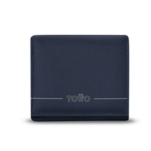 Billetera Totto Hombre Sayle Con Rfid Blocker Azul