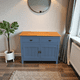 thumbnail image 1 of Aparador Buffet "Essential" Mueble de Madera Artesanal - Azúl Marino - 100x40x90 cm, 1 of 3