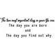 thumbnail image 1 of Decomural The Day You Were Born Inspirational WS-34313, 1 of 2