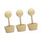 thumbnail image 1 of Juego De 3 Macetas De Madera Sin Terminar Para Decorar Fiestas, Estilo Cafetería, Con Adornos De Madera Sin Terminar., 1 of 5