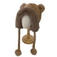 thumbnail image 1 of Gorro De Invierno Para Niños, De Felpa Diseño De Osito Color Chocolate, 1 of 2