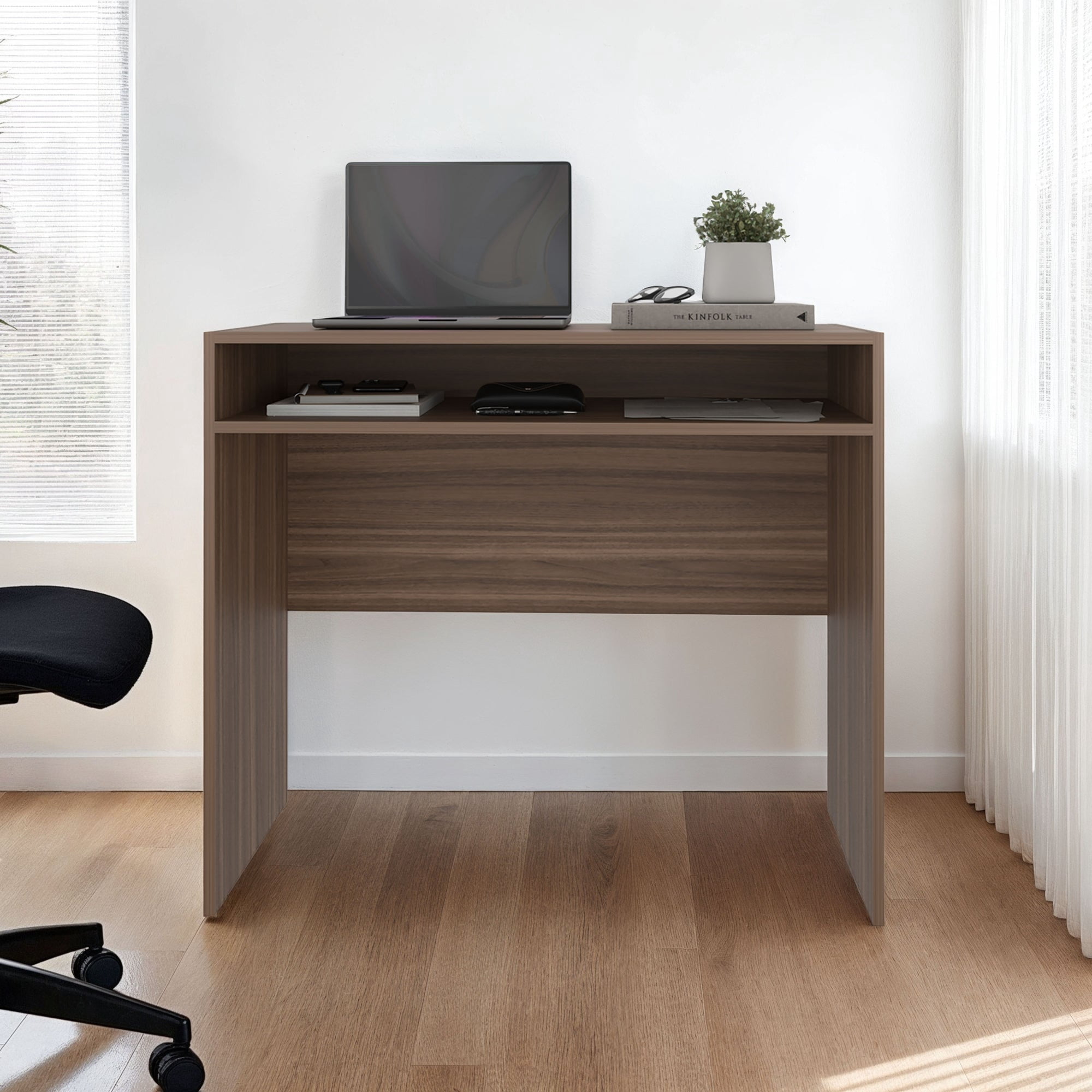 Tuhome - Escritorio Recto Stella 77,6x89,2x42 Cm Avellana