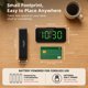 thumbnail image 2 of Reloj despertador pequeño a pilas Srubambi: diseño compacto y sin cables, 2 of 9