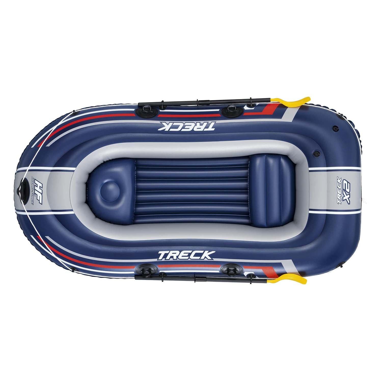 Bestway - Bote Inflable Con Remos E Inflador Treck X2 2.55m X 1.27m