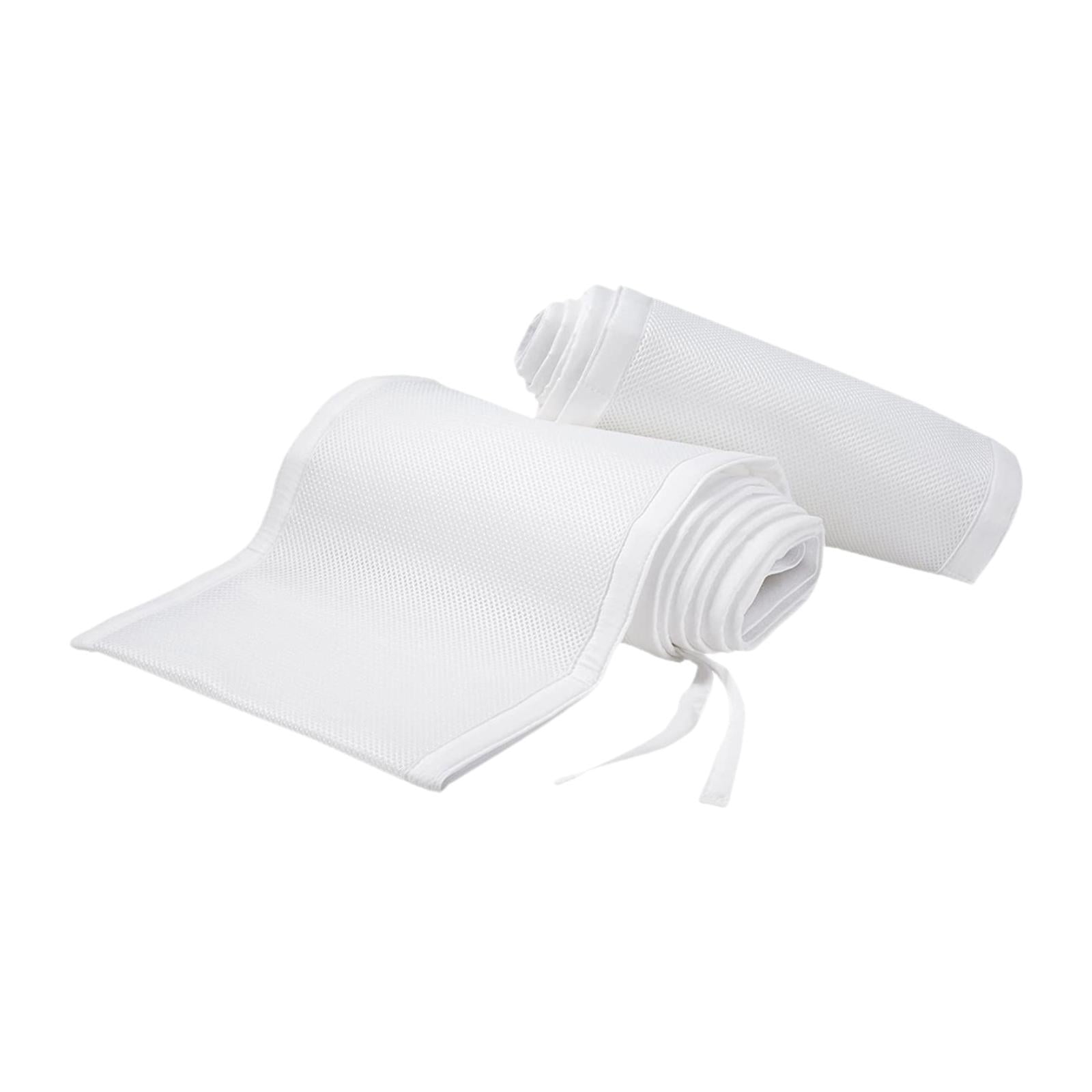 Magideal - Protector De Cuna De Malla Transpirable Para Bebé, Color Blanco
