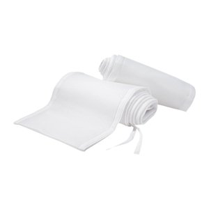 Magideal - Protector De Cuna De Malla Transpirable Para Bebé, Color Blanco