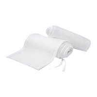 Magideal - Protector De Cuna De Malla Transpirable Para Bebé, Color Blanco
