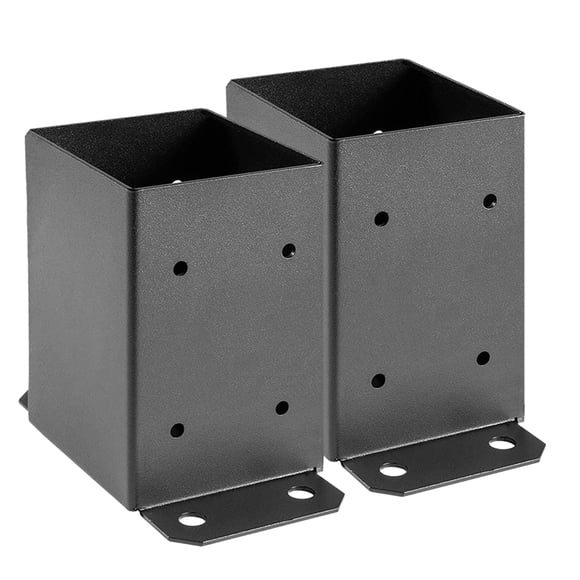 Base interior para postes SPACEEUP 4x4, 9,1 x 9,1 cm, con accesorios, 2 unidades