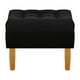 thumbnail image 1 of Pouf Wood 1c Felpa 04 Negro, 1 of 4