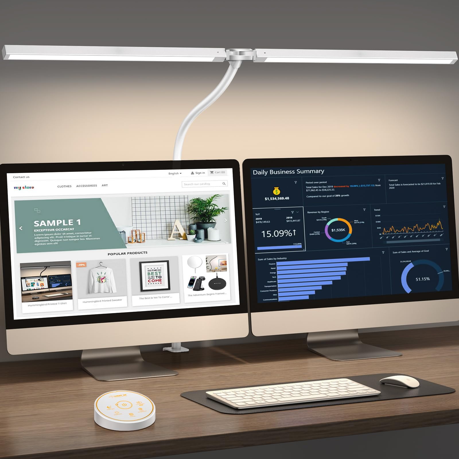 Lámpara Led De Escritorio Pzloz Eye Caring Architect Lamp 24w Blanca