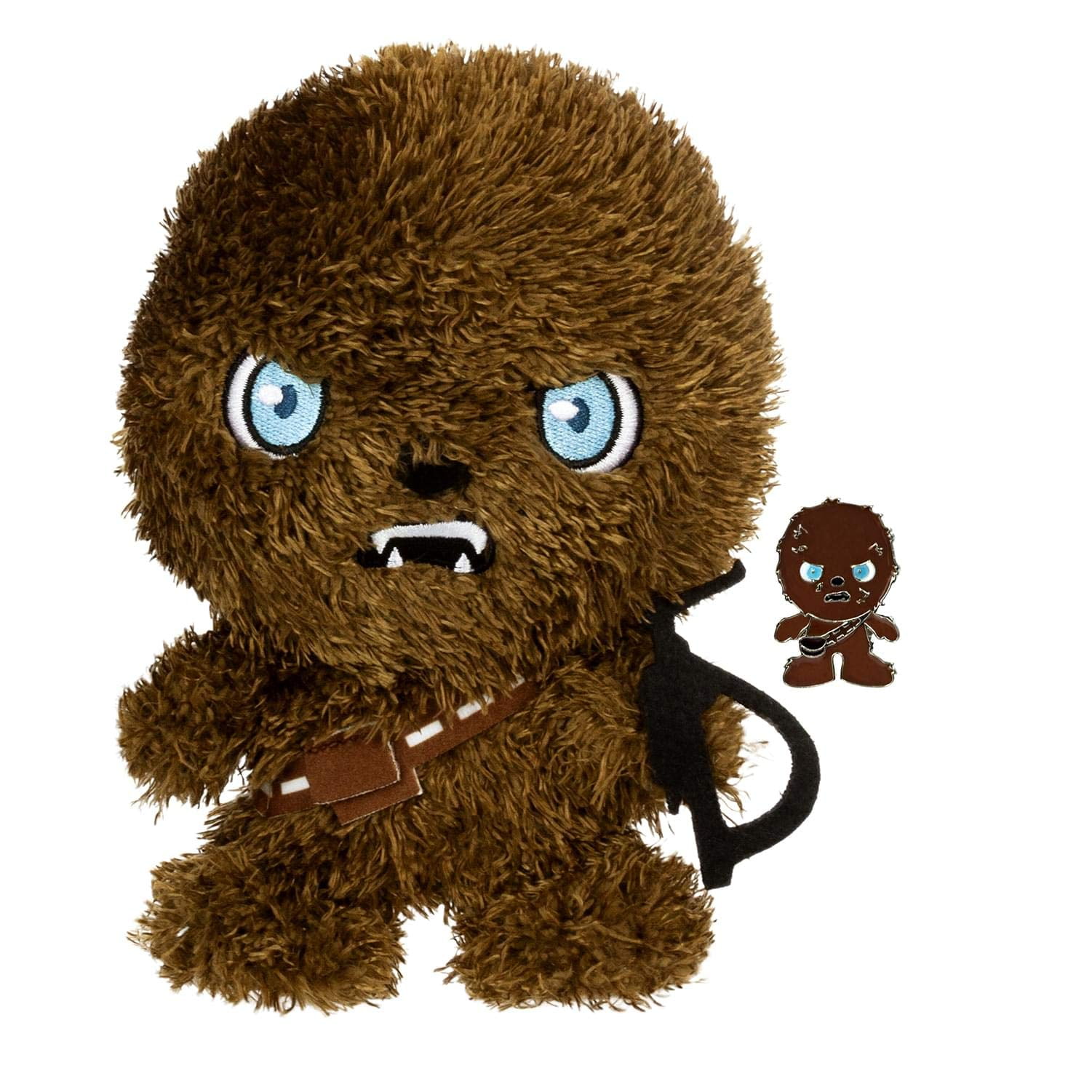 Peluche Star Wars Chewbacca Estilizado Con Alfiler Esmaltado De 18 Cm