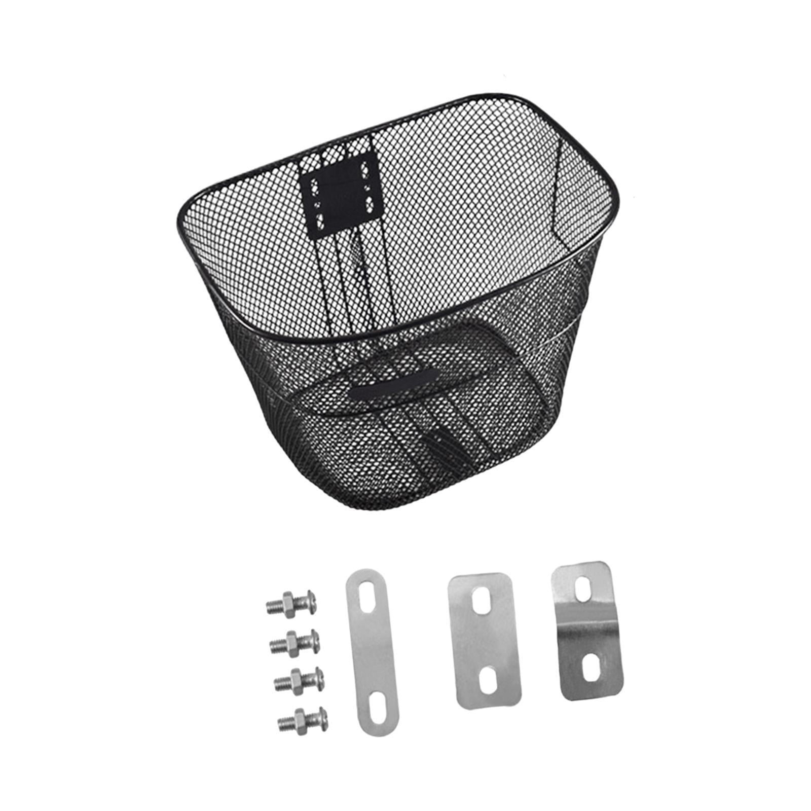 Ioensy - Cesta De Bicicleta Cesta Portátil Para Manillar Delantero Para Desplazamientos, Senderismo, Compras, 34 X 26 X 25 Cm