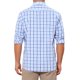 thumbnail image 3 of INSPIRE CHIC Camisa de Vestir de Manga Larga a Cuadros para Hombre Cuello de Punta Botón Camisa a Cuadros L Blanco Azul, 3 of 6