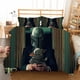 thumbnail image 1 of Star-Wars Yo-da 3 Pcs Comforter Set with 2 Pillowcases,Star-Wars Yod-a Bedding Set Sheet Set for Kids Adults,All Season Lightweight, 1 of 5