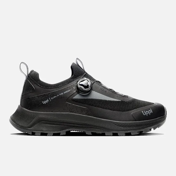 Zapatilla Hombre Hiking Light Knit Twist Negro Lippi