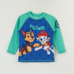 Polera Uv Manga Corta Niño Azul Chase & Marshall Paw Patrol