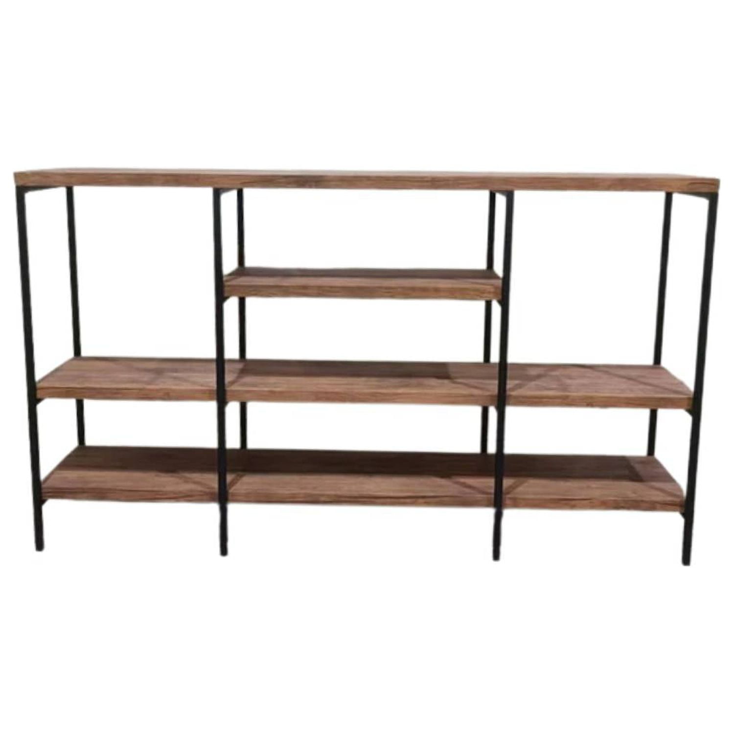 Genérico - Estante Librero Tipo Rack Horizontal 4 Niveles Estructura Metal