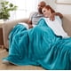 thumbnail image 3 of Manta Genteele Sherpa Super Soft de 150 x 180 cm, color verde azulado y blanco, 3 of 6
