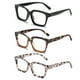 thumbnail image 2 of Lentes de lectura LOUOL HCB Oprah Style Square +1.25 para mujer, 2 of 3