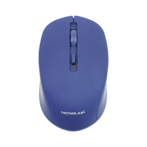 Tecnolab - Mouse Inalámbrico 24G Recargable Tipo-C Azul - Ps