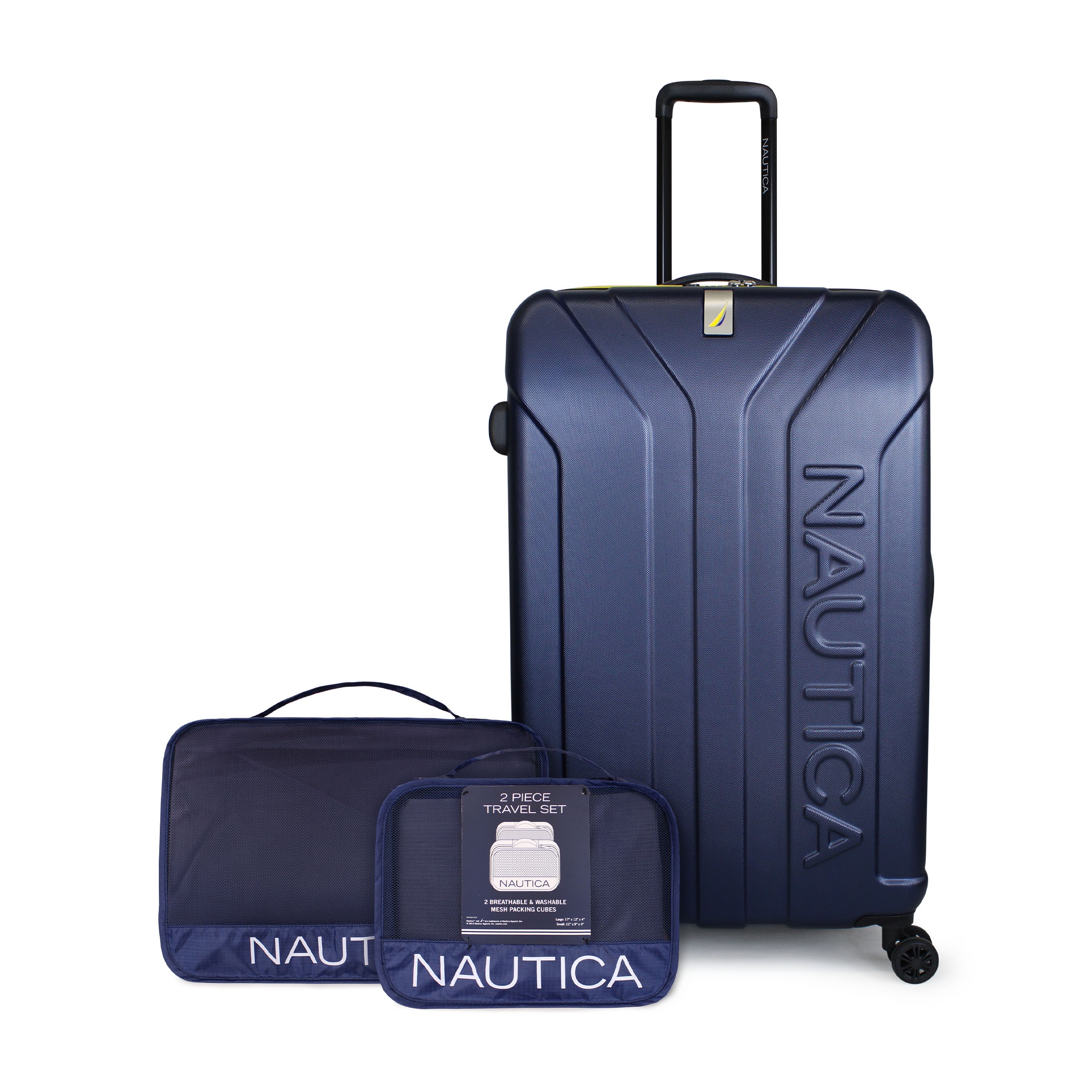 Nautica - Pack Maleta Grande L (23 Kg) Prime Azul + Organizador De Viaje 2 Pzas. Azul