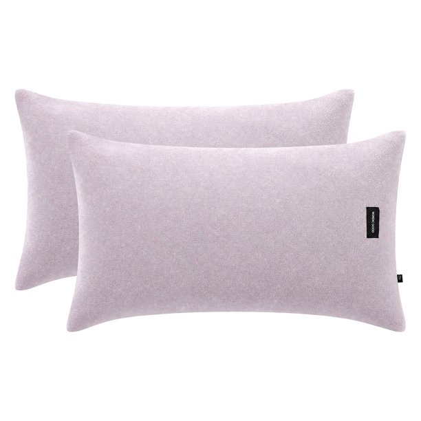 REGALWOVEN 2 Paquete de Fundas de Almohada de Tela, Fundas de Almohada de Enfriamiento Suave con Cierre de Sobre, Cubriendo Mujeres Hombres, Resistente a Arrugas Duradero Púrpura Reina