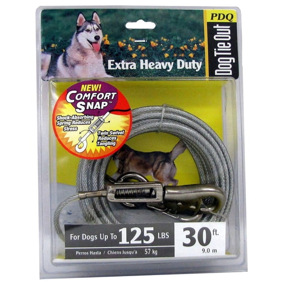 Cable Dog Tie Out Boss Pet XL de 9 m para perros (57 kg)