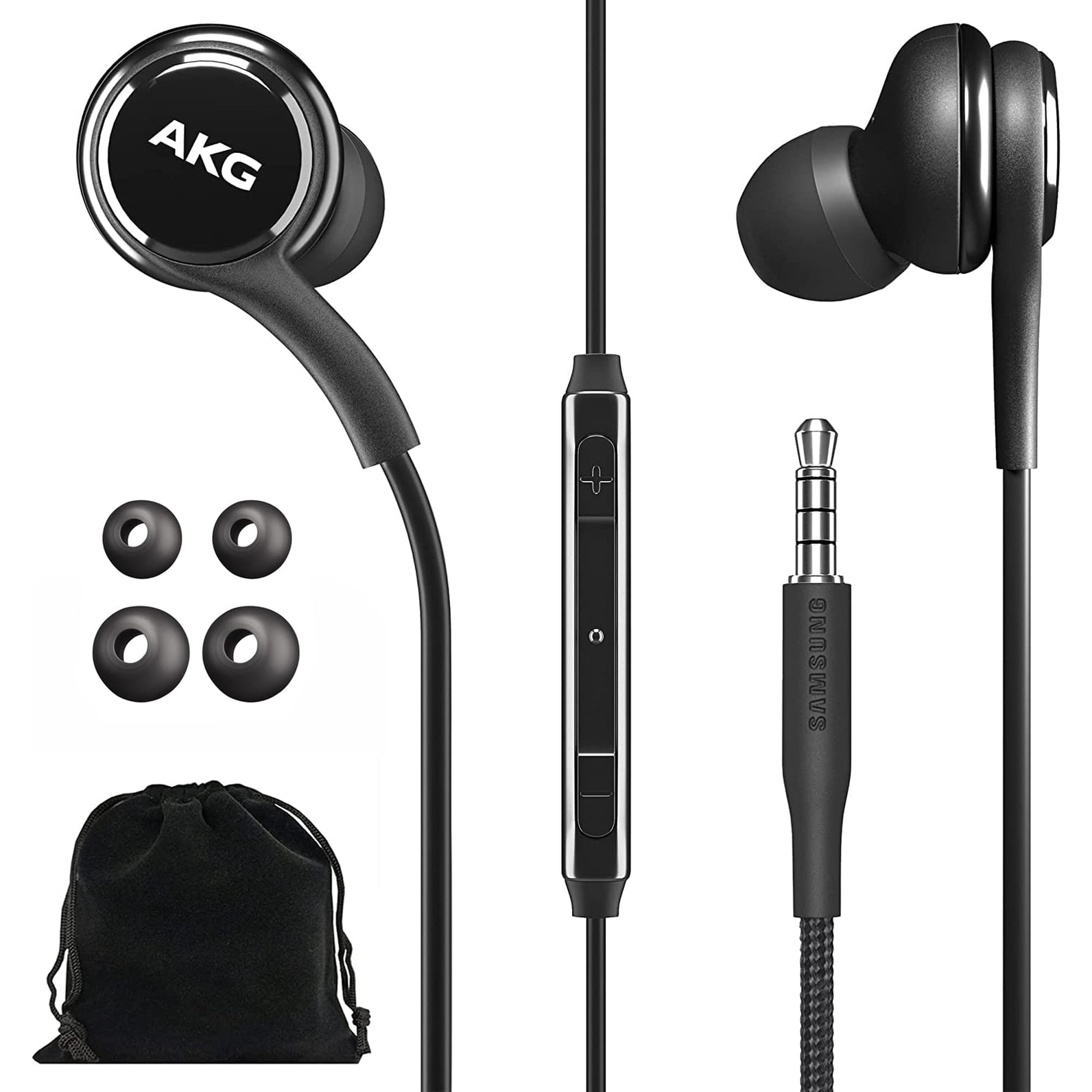 Auriculares Samsung Akg Wired Original De 3.5 Mm Con Control Remoto Y Micrófono