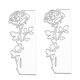 thumbnail image 5 of 2x Hojas De Rosa Troqueladas DIY Scrapbooking Para Invitaciones Tarjetas De Felicitación, 5 of 5