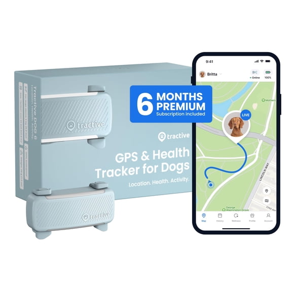 Localizador GPS Tractive Smart para perro con 6 meses de suscripción