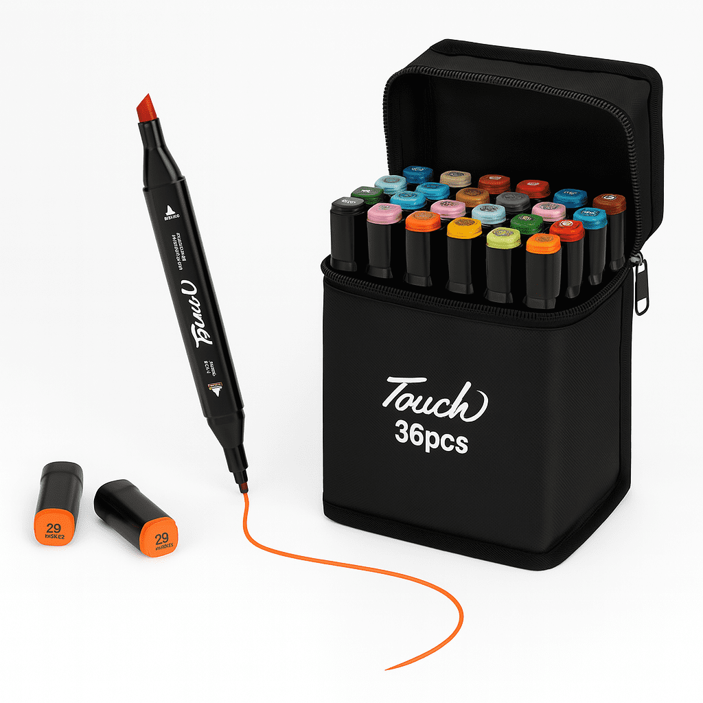 Linea Sport - Marcadores 36 Plumones De Colores Lápices Doble Punta