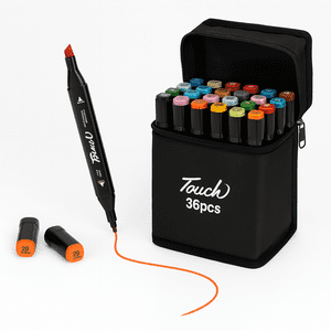 Linea Sport - Marcadores 36 Plumones De Colores Lápices Doble Punta