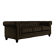 thumbnail image 1 of Sofá Chesterfield 3 Cuerpos Eco Cuero Café, 1 of 2